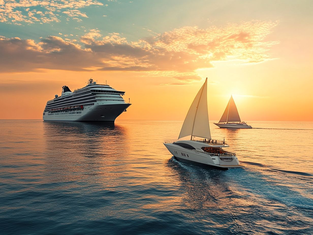 Comparison Of Size And Capacity Between Yachts And Cruise Ships